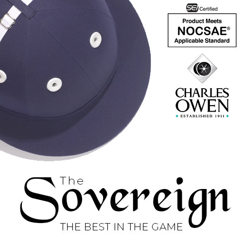 Charles Owen Sovereign Polo Helmet (Regulation, USPA)